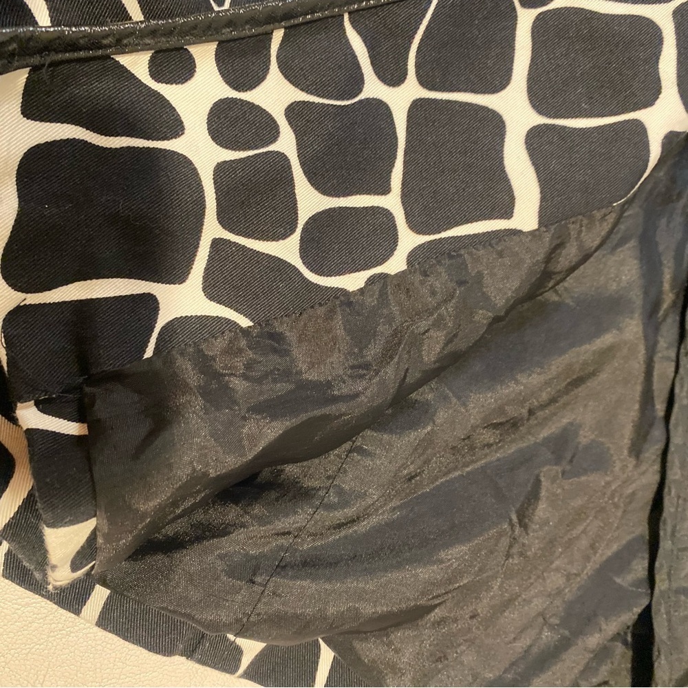 INC International Concepts Black and White Patterned Coat - Picture 8 of 9
